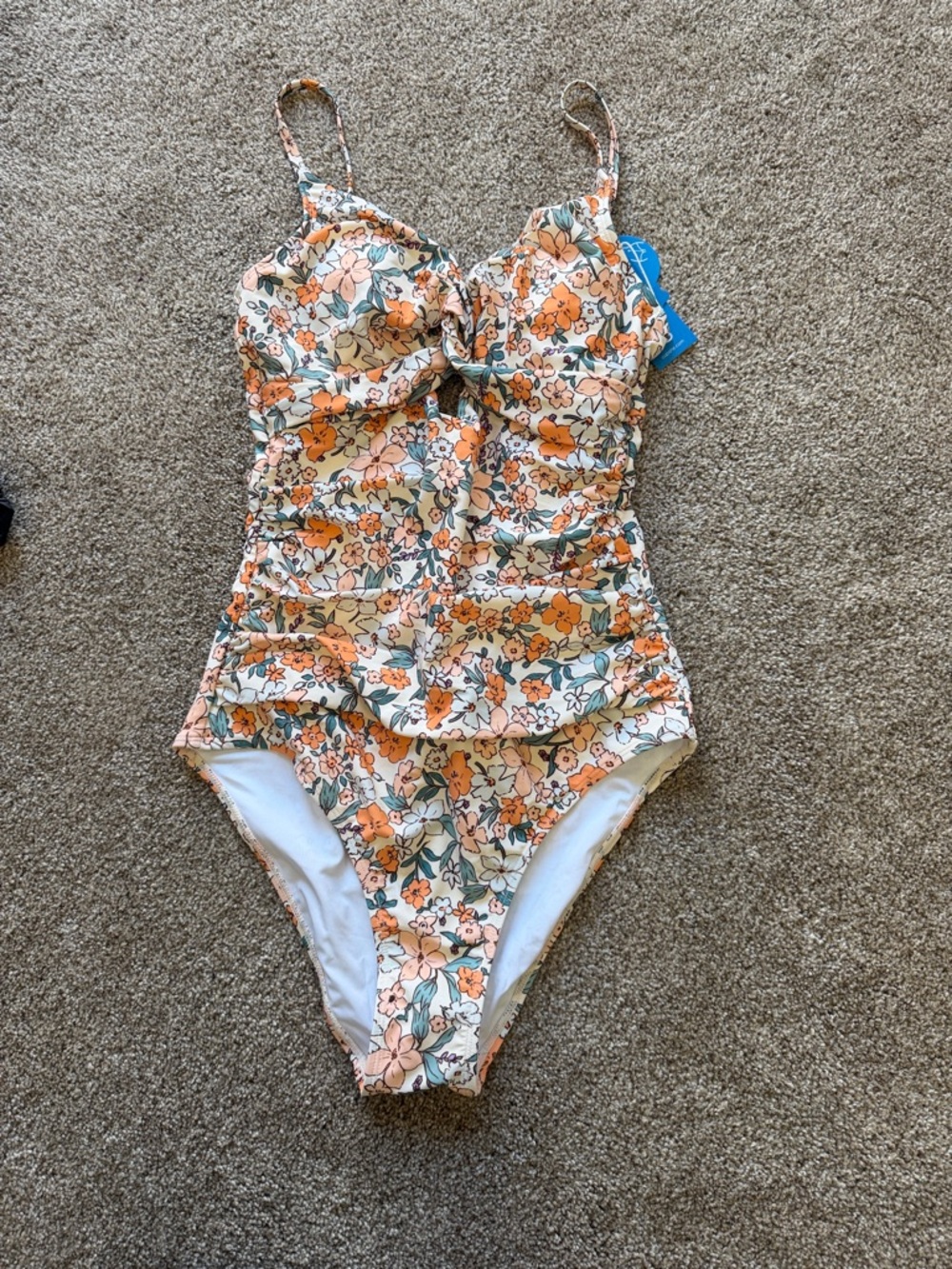 Cupshe Floral One-Piece Swimsuit